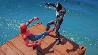 GTA 5 Epic Ragdolls | SPIDERMAN vs Venom Jumps/Fails #36 (Euphoria Physics | Funny Moments)