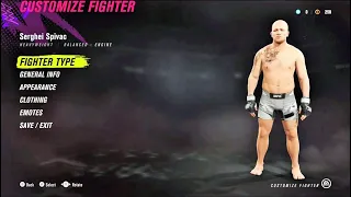 How To Make Serghei Spivac on UFC 4 | CAF Tutorial