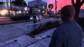 GTA V Trevor Punches Guy