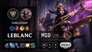 LeBlanc Mid vs Twisted Fate - EUW Challenger Patch 10.7