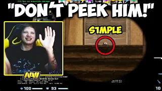 He peeked S1mple and it was a HUGE mistake! CS:GO Twitch Clips