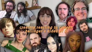 creators reacting to colleen ballinger's "apology" part 2