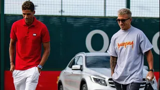 Manchester United players arrival and first training