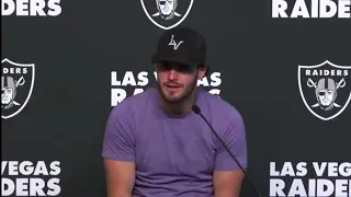 Derek Carr says Henry Ruggs texted him the night of the accident asking for some golf tips.