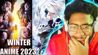 THIS ANIME SEASON BOUT TO BE LIT!!! Top Upcoming Winter 2023 Anime Reaction!!