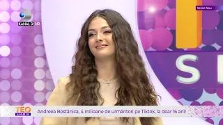 Teo Show (26.08.2021) - Andreea Bostanica, 4 milioane de urmaritori pe TikTok, la doar 16 ani!
