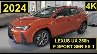 Lexus UX 250h AWD 2024 F Sport 1 Cadmium Orange Feature Review and Walk Around