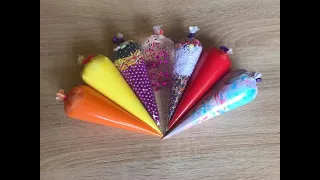 Making Crunchy Slime With Piping Bags | Satisfying Video #5 #usaslime #asmrslime