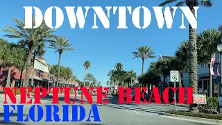 Neptune Beach - Florida - 4K Downtown Drive