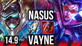 NASUS vs VAYNE (TOP) | Comeback | KR Master | 14.9