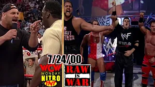 WWF RAW vs. WCW Nitro - July 24, 2000 Full Breakdown - Day After Fully Loaded - Goldberg vs Booker T