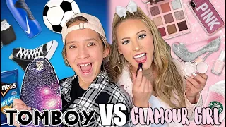 TOMBOY 🏀🐸 VS GLAMOUR GIRL ✨💋TARGET SHOPPING CHALLENGE (NO BUDGET) 🤑