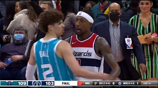 LaMelo Ball Fights Kyle Kuzma&wizards After Insane Game-Saving Play!