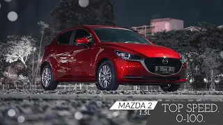 Mazda 2 1.5L TOP SPEED, ACCELERATION (0 - 179 Km/h)