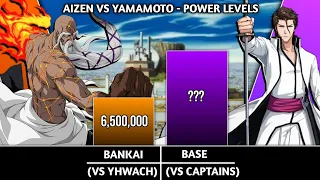 AIZEN VS YAMAMOTO POWER LEVELS - BLEACH POWER LEVELS - SCALING VERSE