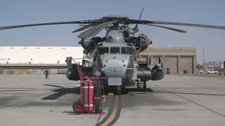 U.S. Marine Corps CH-53E Super Stallion helicopter aircrew Conducts External Lift