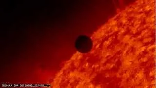 Transit de Vénus devant le Soleil, vu par le Solar dynamic Observatory, 6 juin 2012