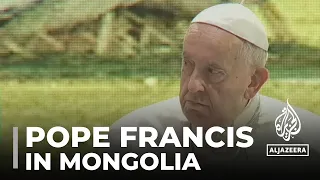 Pope Francis in Mongolia: Pontiff meets catholic community