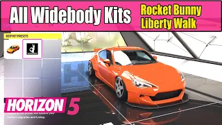 Forza Horizon 5 All Widebody Kits - Rocket Bunny, Liberty Walk - All New Widebody Cars