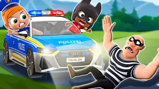 Super Police Catch Thief 👮🚨 | Baby Hero Rescue ⚡️ | NEW✨ Funny Nursery Rhymes For Kids