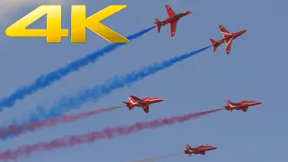 4K | Royal Air Force Red Arrows at RIAT 2018