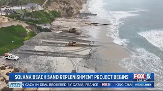 Solana Beach Sand Replenishment Project Begins
