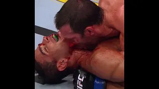 Luke Rockhold wiping his blood on Paulo Costa UFC278