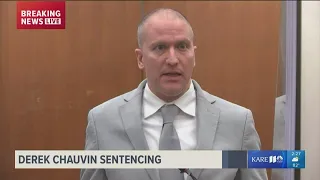 Derek Chauvin addresses the court during sentencing for murder of George Floyd