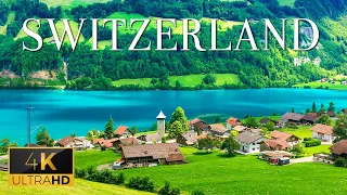 FLYING OVER SWITZERLAND (4K UHD) - Relaxing Music With Amazing Natural Film For Stress Relief