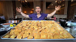 "MADE TO FAIL" WORLDS BIGGEST RAVIOLI PASTA CHALLENGE WITH ZERO WINNERS (100 Beef Ravioli) RAW