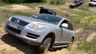 Volkswagen Touareg off-road. Sandbox. Испытание песком.