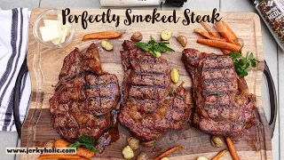 Perfectly Smoked Steak (Ribeye)