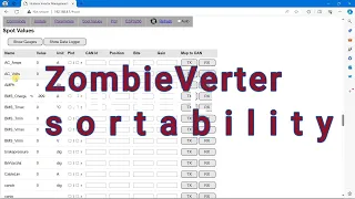 ZombieVerter VCU Web Interface Sortability