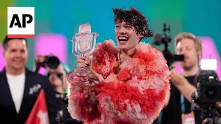 Switzerland's Nemo overjoyed after winning Eurovision Song Contest