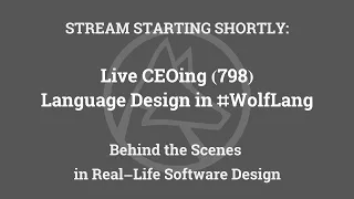 Live CEOing Ep 798: Language Design in the Wolfram Language [Tabular]