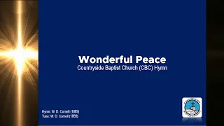 Wonderful Peace | Baptist Hymn | W. D. Cornell (1889) | CBC Ministries Online PH