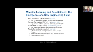 SIAM Mathematics of Data Science (MDS20) Distinguished Lecture Series: Michael I. Jordan