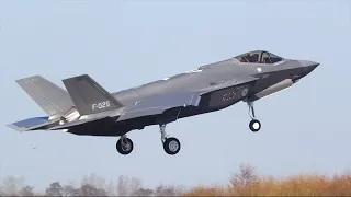 [4K] Delivery Flight NAF25 - Brandnew RNLAF F-35A - Leeuwarden AB