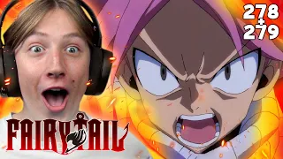 NATSU IS SO STRONG NOW!! - Fairy Tail Episode 278 & 279 Reaction