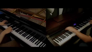 Jiyuu no Tsubasa   Shingeki no Kyojin OP2 piano Duet with Tehishter