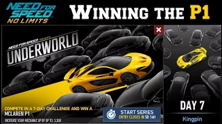 NFS No Limits | UNDERWORLD (Special Event) | McLaren P1 - Day 7 - Winning the car !