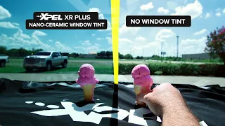 XPEL Nano-Ceramic Window Tint Ice cream Test