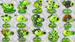 PvZ 2 Mod All Green PEA Plants LEVEL 999999 Power-Up!