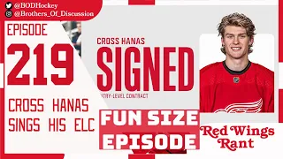 Cross Hanas Signs his Entry Level Contract with Detroit Red Wings