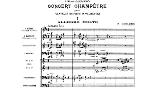[Full Score] Poulenc - Concert champêtre, FP 49 (for harpsichord and orchestra)