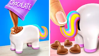 Unicorn Chocolate Hearts ❤️ Easy Sweets and Cool Gadgets