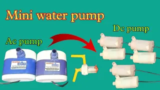 Best Mini water pump Dc vs Ac || Best Submersible Water Pump || 12volt DC high pressure water pump