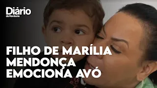 Filho de Marília Mendonça faz primeira apresentação do Dias das Mães para a avó Dona Ruth