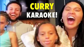 Singing with Stephen Curry Family!