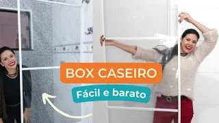 Simples e surpreendente: Box para banheiro caseiro fácil de fazer